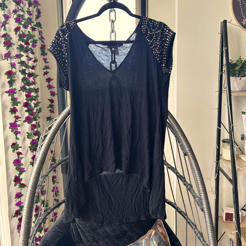 Bcbg bedazzled top